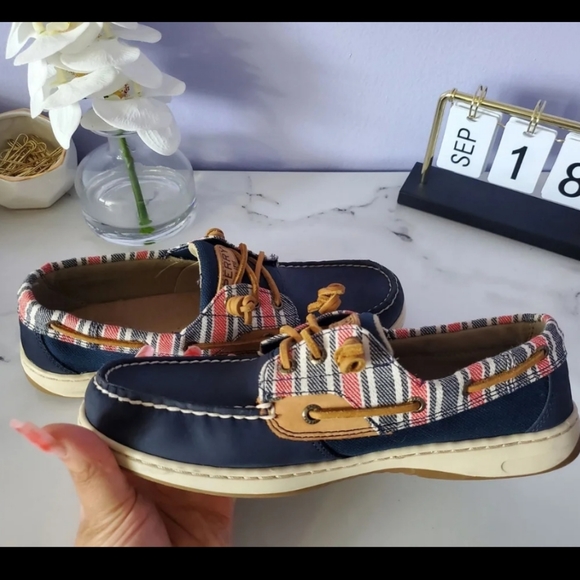Sperry Boat Ivyfish Stripe Navy Size 8.5 - Picture 8 of 12